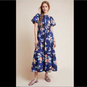 NWOT Anthropologie Somerset Floral Maxi dress XL